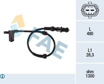 ABS KABLOSU SENSÖRÜ VE PARÇALARI FAE 78077