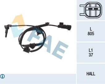 ABS KABLOSU SENSÖRÜ VE PARÇALARI FAE 78110