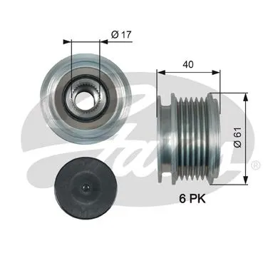 ALTERNATÖR KASNAĞI GATES OAP7013