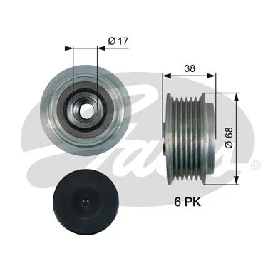 ALTERNATÖR KASNAĞI GATES OAP7185