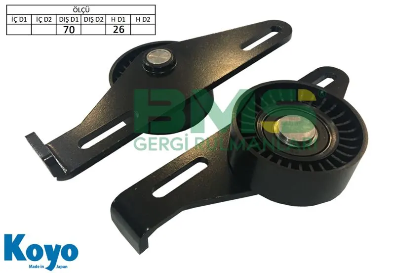 ALTERNATÖR V KAYIŞ GERGİ RULMANI MAKARASI BMS 003