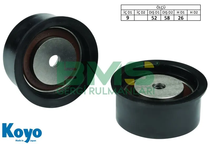 ALTERNATÖR V KAYIŞ GERGİ RULMANI MAKARASI BMS 015