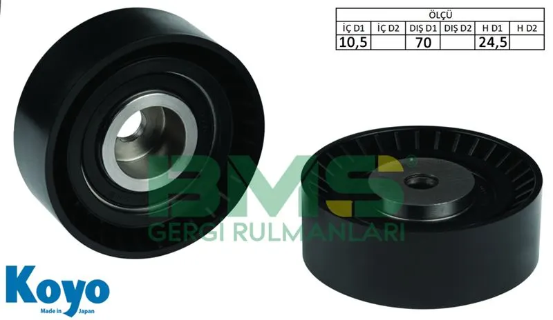 ALTERNATÖR V KAYIŞ GERGİ RULMANI MAKARASI BMS 027