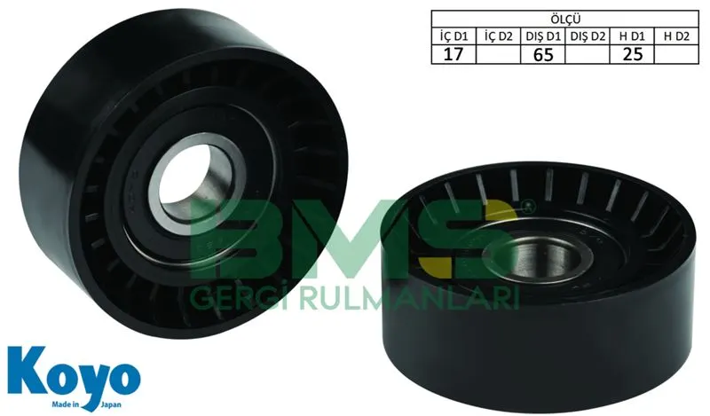 ALTERNATÖR V KAYIŞ GERGİ RULMANI MAKARASI BMS 028