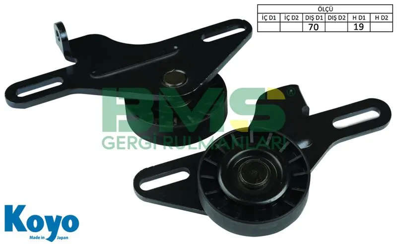 ALTERNATÖR V KAYIŞ GERGİ RULMANI MAKARASI BMS 031