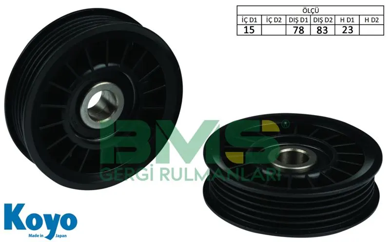 ALTERNATÖR V KAYIŞ GERGİ RULMANI MAKARASI BMS 036