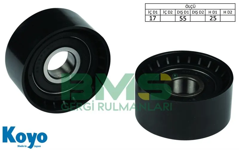 ALTERNATÖR V KAYIŞ GERGİ RULMANI MAKARASI BMS 038