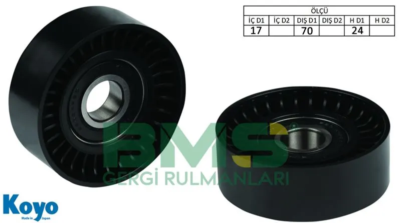 ALTERNATÖR V KAYIŞ GERGİ RULMANI MAKARASI BMS 039