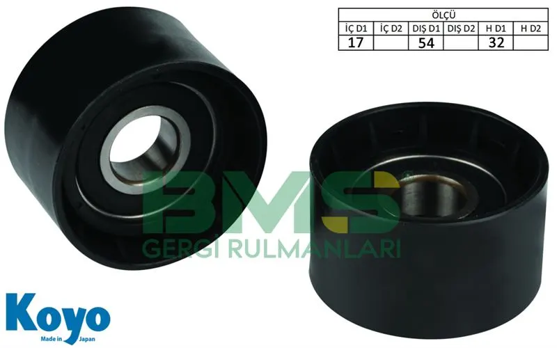 ALTERNATÖR V KAYIŞ GERGİ RULMANI MAKARASI BMS 040