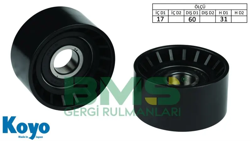 ALTERNATÖR V KAYIŞ GERGİ RULMANI MAKARASI BMS 045