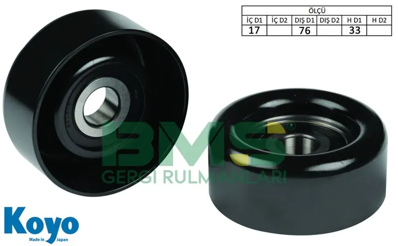 ALTERNATÖR V KAYIŞ GERGİ RULMANI MAKARASI BMS 057
