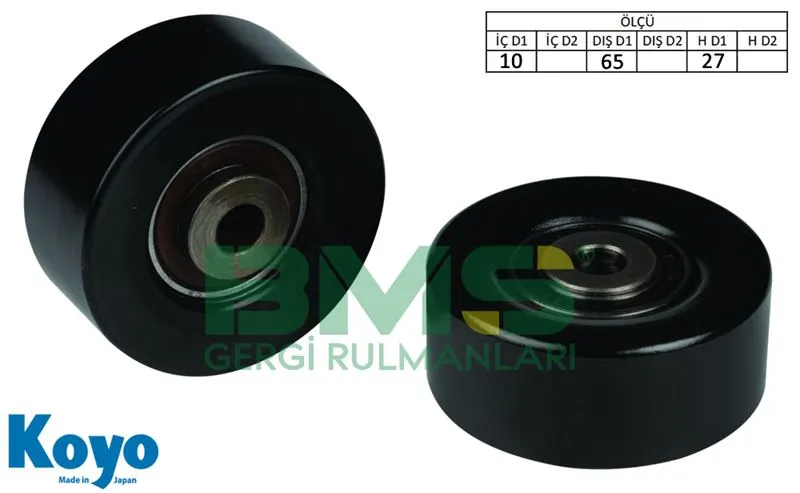 ALTERNATÖR V KAYIŞ GERGİ RULMANI MAKARASI BMS 072