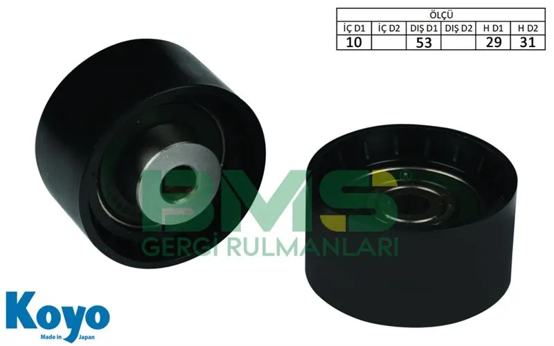 ALTERNATÖR V KAYIŞ GERGİ RULMANI MAKARASI BMS 084