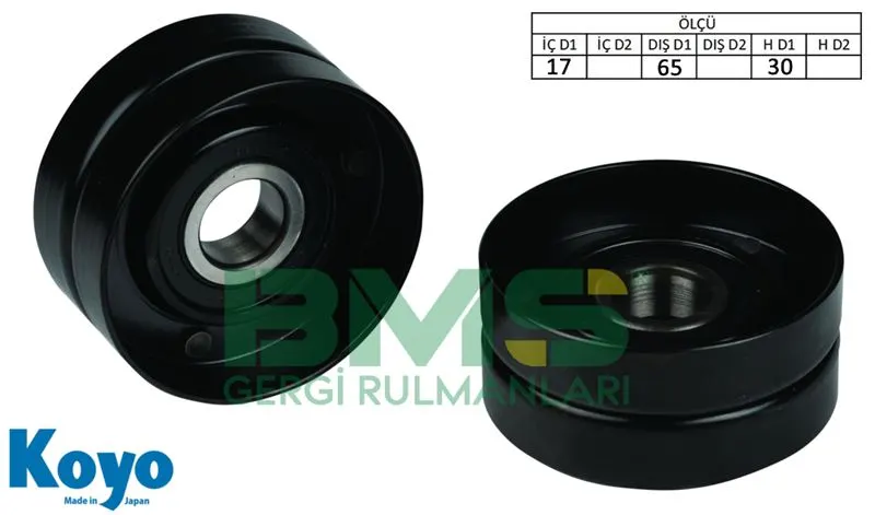 ALTERNATÖR V KAYIŞ GERGİ RULMANI MAKARASI BMS 087