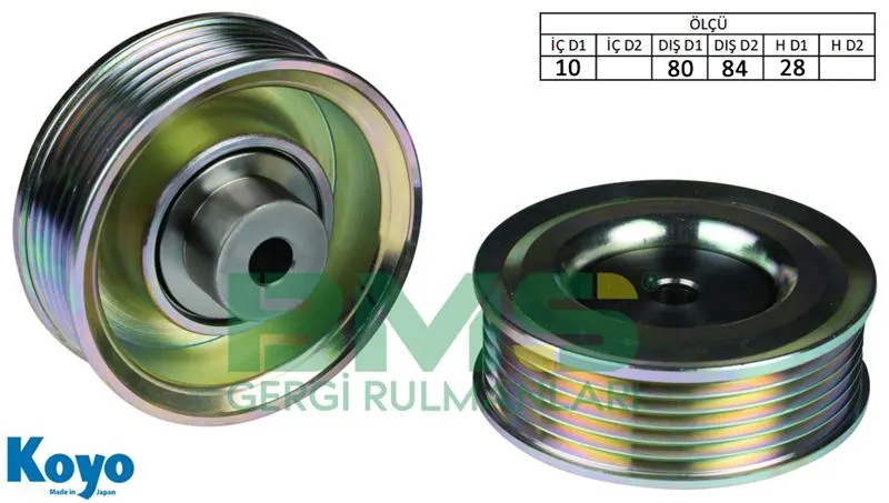 ALTERNATÖR V KAYIŞ GERGİ RULMANI MAKARASI BMS 088