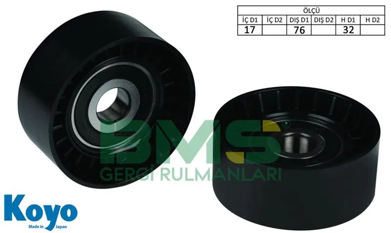 ALTERNATÖR V KAYIŞ GERGİ RULMANI MAKARASI BMS 090