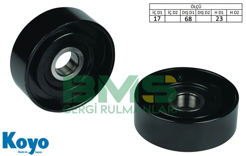 ALTERNATÖR V KAYIŞ GERGİ RULMANI MAKARASI BMS 098