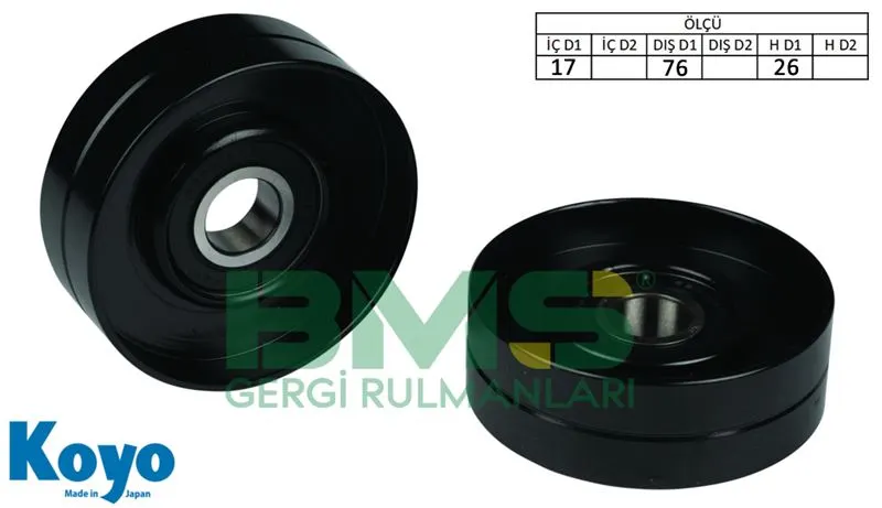 ALTERNATÖR V KAYIŞ GERGİ RULMANI MAKARASI BMS 102