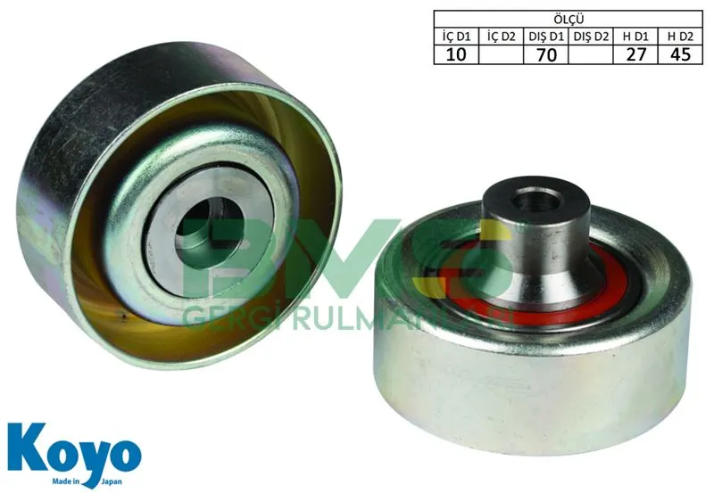 ALTERNATÖR V KAYIŞ GERGİ RULMANI MAKARASI BMS 103