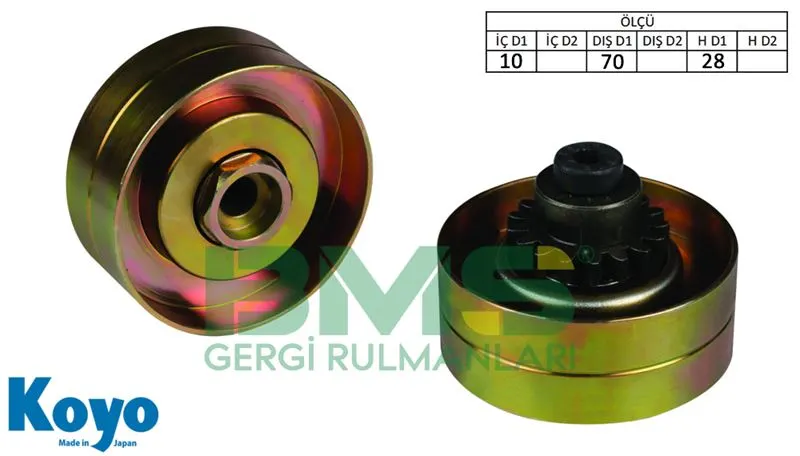 ALTERNATÖR V KAYIŞ GERGİ RULMANI MAKARASI BMS 105