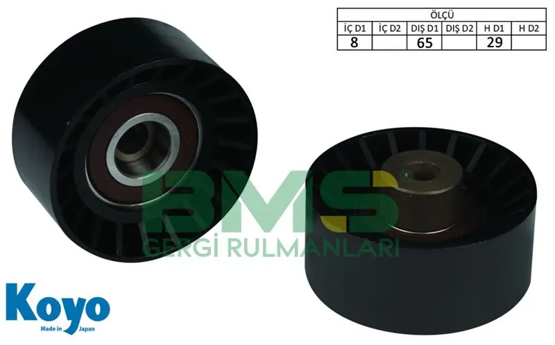 ALTERNATÖR V KAYIŞ GERGİ RULMANI MAKARASI BMS 106
