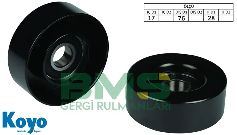 ALTERNATÖR V KAYIŞ GERGİ RULMANI MAKARASI BMS 111