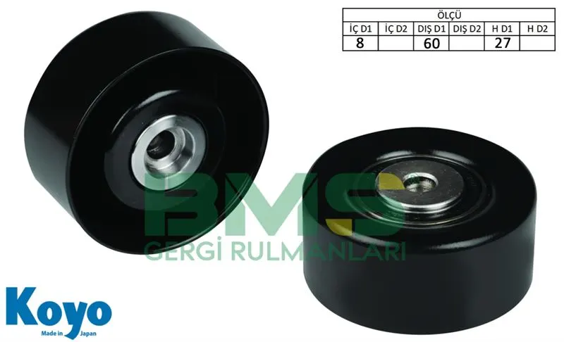 ALTERNATÖR V KAYIŞ GERGİ RULMANI MAKARASI BMS 116