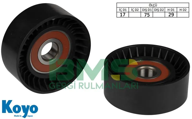 ALTERNATÖR V KAYIŞ GERGİ RULMANI MAKARASI BMS 145