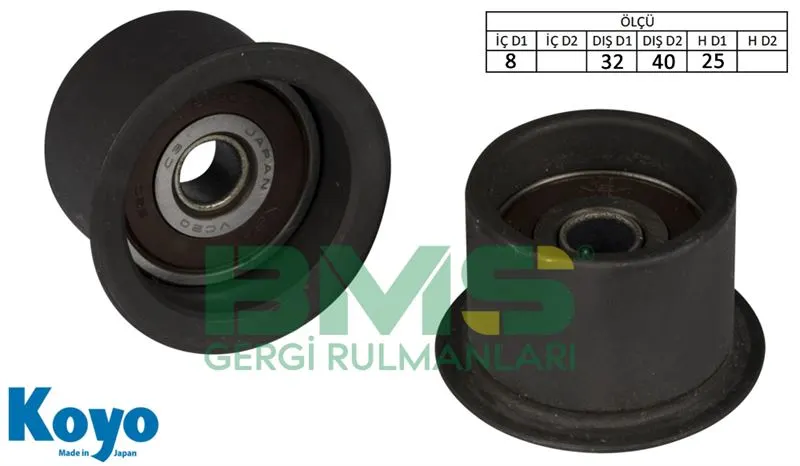 ALTERNATÖR V KAYIŞ GERGİ RULMANI MAKARASI BMS 150