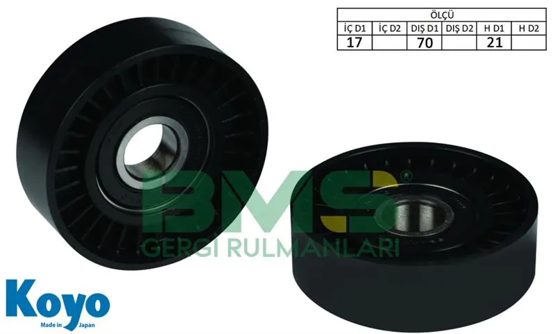ALTERNATÖR V KAYIŞ GERGİ RULMANI MAKARASI BMS 159