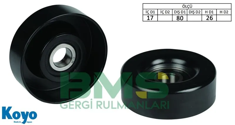 ALTERNATÖR V KAYIŞ GERGİ RULMANI MAKARASI BMS 169