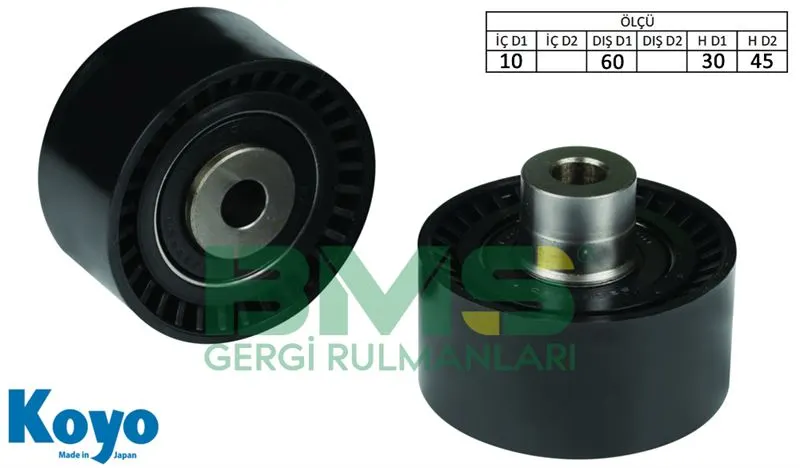 ALTERNATÖR V KAYIŞ GERGİ RULMANI MAKARASI BMS 187