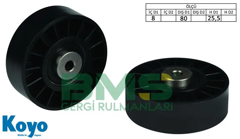 ALTERNATÖR V KAYIŞ GERGİ RULMANI MAKARASI BMS 207