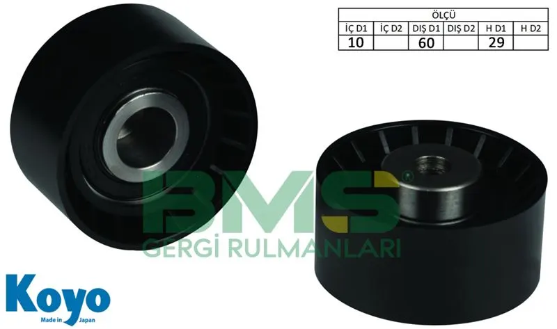 ALTERNATÖR V KAYIŞ GERGİ RULMANI MAKARASI BMS 213