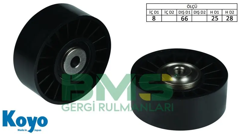 ALTERNATÖR V KAYIŞ GERGİ RULMANI MAKARASI BMS 215