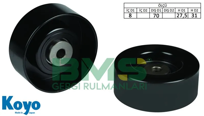 ALTERNATÖR V KAYIŞ GERGİ RULMANI MAKARASI BMS 218
