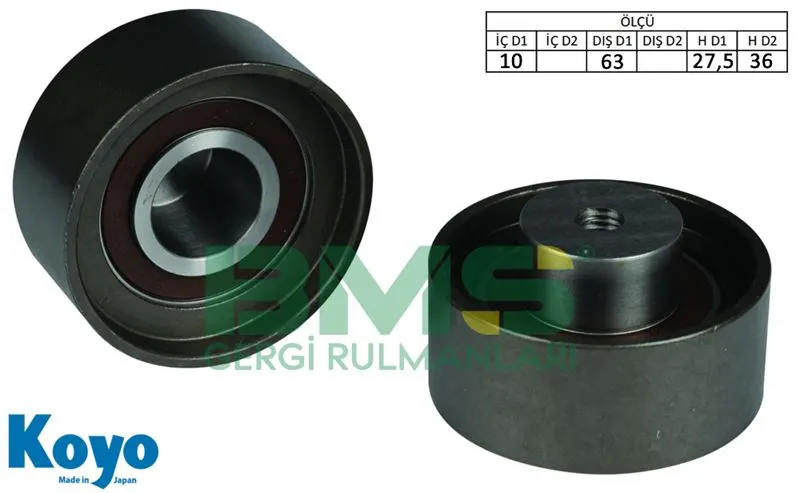 ALTERNATÖR V KAYIŞ GERGİ RULMANI MAKARASI BMS 220