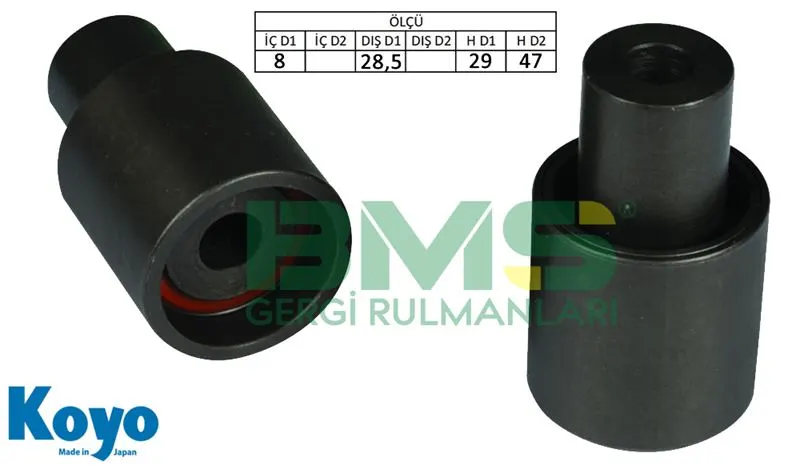 ALTERNATÖR V KAYIŞ GERGİ RULMANI MAKARASI BMS 221