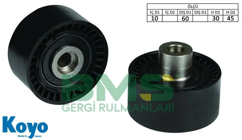 ALTERNATÖR V KAYIŞ GERGİ RULMANI MAKARASI BMS 222