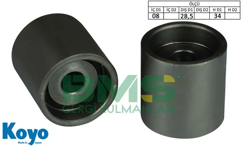 ALTERNATÖR V KAYIŞ GERGİ RULMANI MAKARASI BMS 224