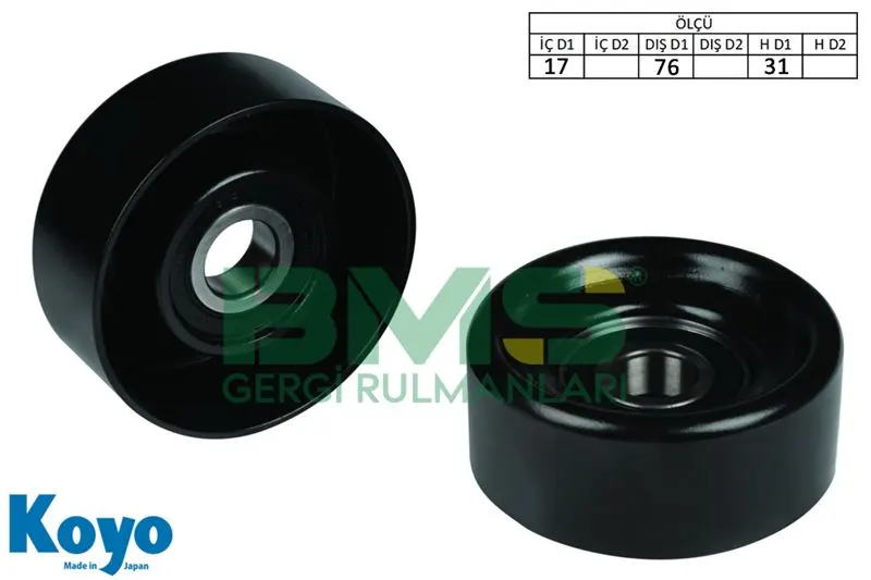 ALTERNATÖR V KAYIŞ GERGİ RULMANI MAKARASI BMS 248