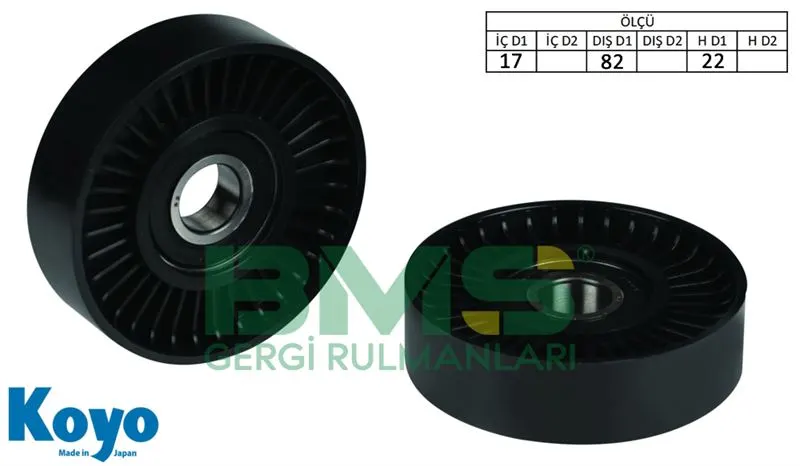 ALTERNATÖR V KAYIŞ GERGİ RULMANI MAKARASI BMS 266