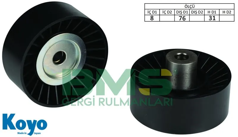 ALTERNATÖR V KAYIŞ GERGİ RULMANI MAKARASI BMS 270