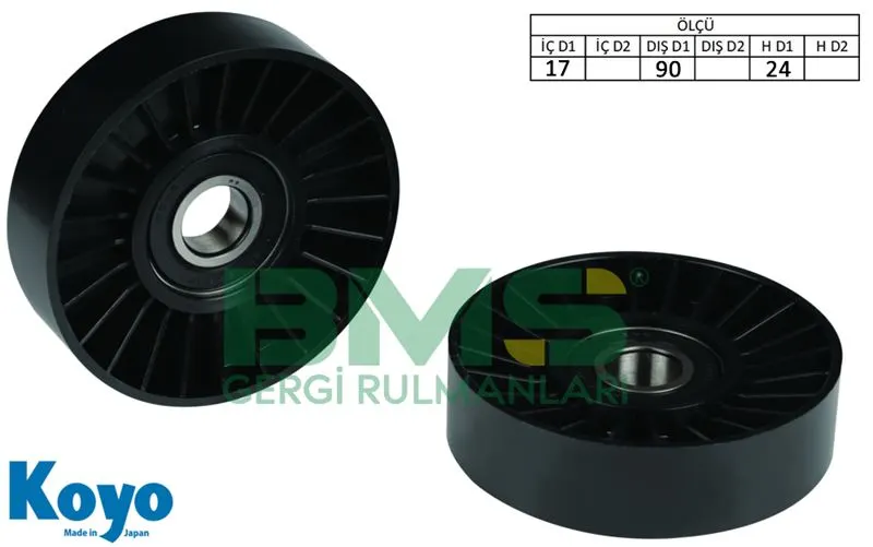 ALTERNATÖR V KAYIŞ GERGİ RULMANI MAKARASI BMS 287