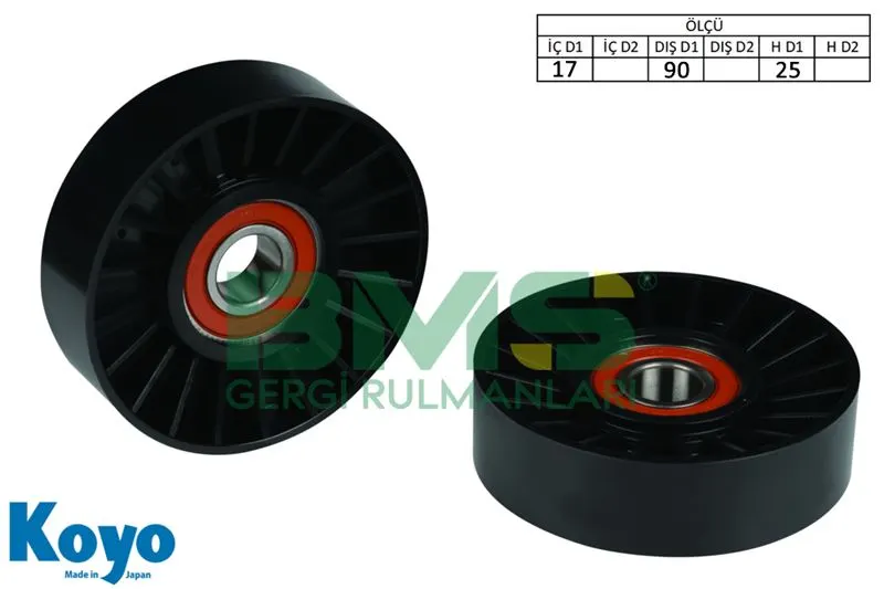 ALTERNATÖR V KAYIŞ GERGİ RULMANI MAKARASI BMS 288