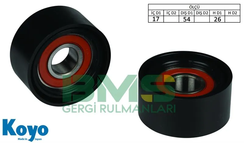 ALTERNATÖR V KAYIŞ GERGİ RULMANI MAKARASI BMS 291