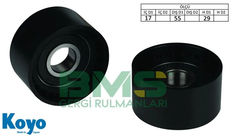 ALTERNATÖR V KAYIŞ GERGİ RULMANI MAKARASI BMS 305