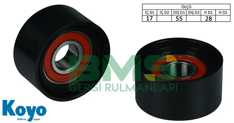 ALTERNATÖR V KAYIŞ GERGİ RULMANI MAKARASI BMS 306