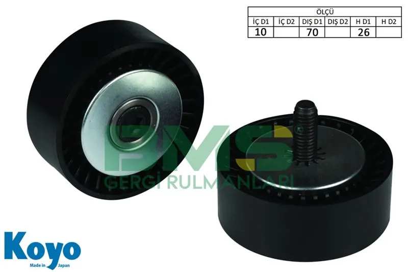 ALTERNATÖR V KAYIŞ GERGİ RULMANI MAKARASI BMS 310