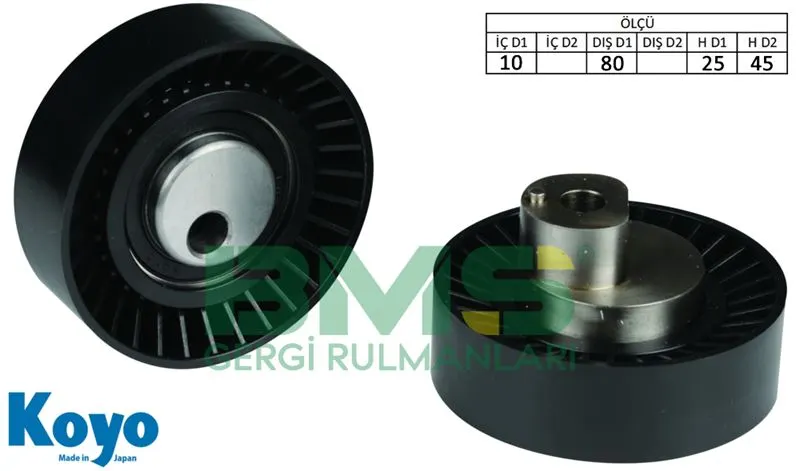 ALTERNATÖR V KAYIŞ GERGİ RULMANI MAKARASI BMS 311